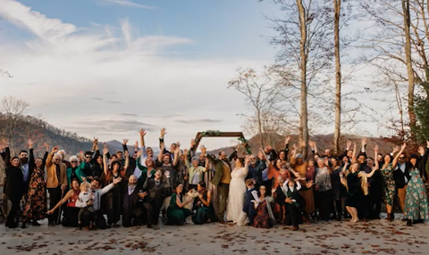 This ceremony's beauty is almost unmatched, with the depth of the mountains and the freshness of the lake.