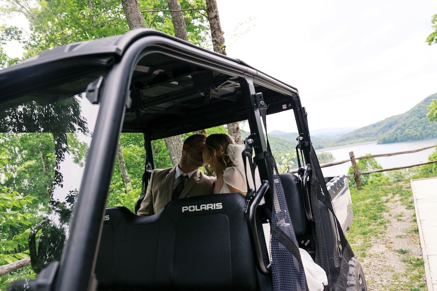 Lake Nantahala Viewed from Chapel in the Sky next to mountain top wedding ceremony area